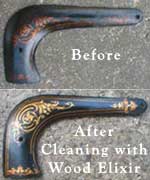 Wood Elixir can clean and protect decals and painted surfaces. Photos submitted by a Wood Elixir customer!!